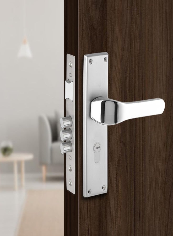 لينك قفل نقر لينك رينيه | للأبواب الرئيسية والداخلية في المنزل/المكتب/الفندق | طقم مقبض متين 8 بوصات مع إمكانية فتح المفتاح من جانب واحد، 3 مفاتيح | تشطيب من الفولاذ المقاوم للصدأ | ضمان لمدة سنتين - Image 1